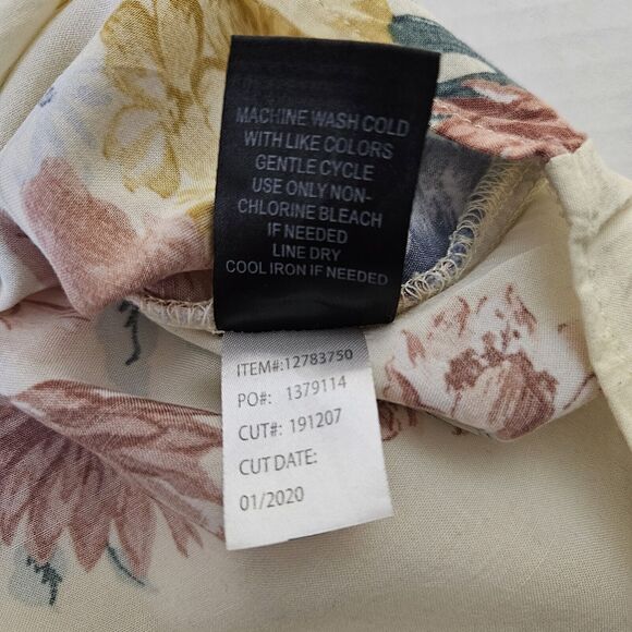 TORRID Tank Size 1X Floral Babydoll Challis Tunic Tank Summer Spring Sleeveless - Picture 5 of 12